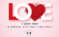 Love gift card design